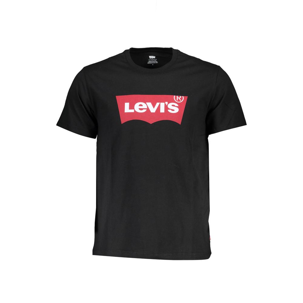 Levi's Black Cotton Men T-Shirt