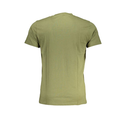 Cavalli Class Green Cotton T-Shirt