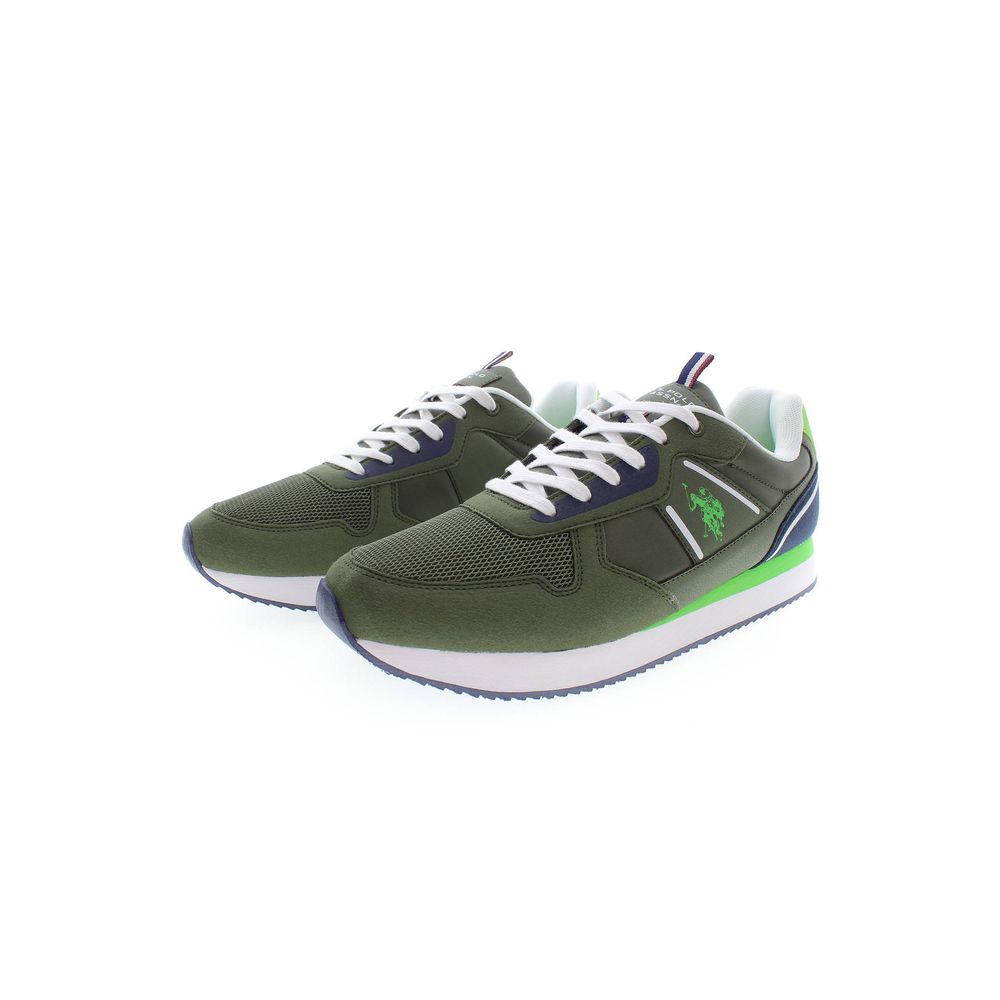 U.S. POLO ASSN. Green Polyester Men Sneaker