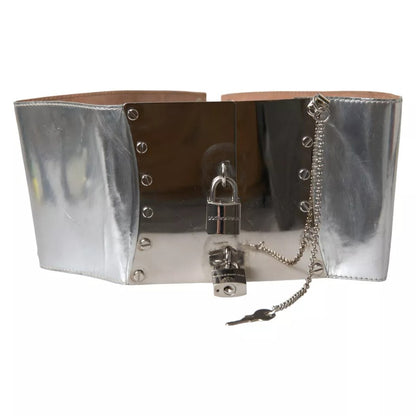 Dolce & Gabbana Silver Tone Brass Embellished Waist Belt