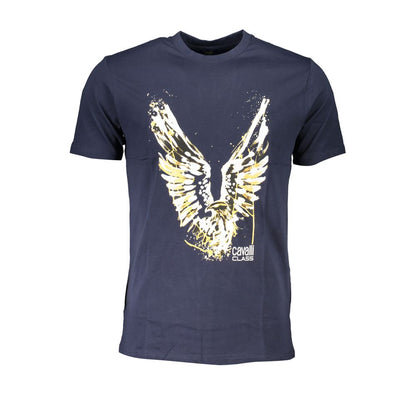 Cavalli Class Blue Cotton T-Shirt