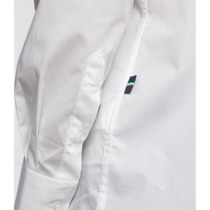 Aeronautica Militare White Cotton Men Shirt