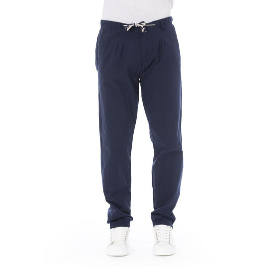 Baldinini 트렌드 Blue Cotton Jeans & Pant