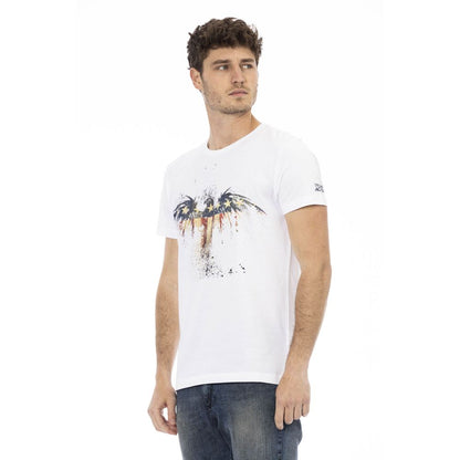 Trussardi Action T-Shirt aus weißer Baumwolle