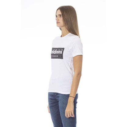 Baldinini Trend weiße Baumwoll-Tops und T-Shirts