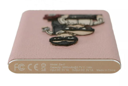 Dolce & Gabbana 충전기 USB 핑크 가죽 #DGFAMILY POWER BANK