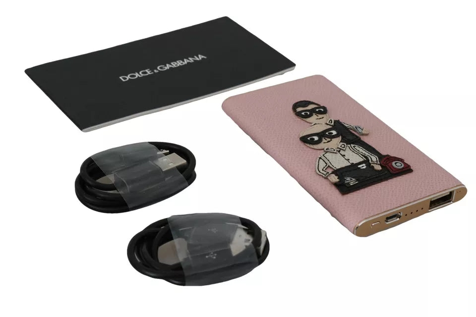 Dolce & Gabbana 충전기 USB 핑크 가죽 #DGFAMILY POWER BANK