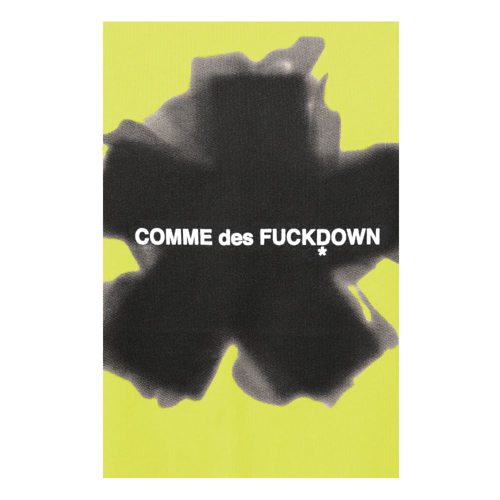 Comme Des Fuckdown Yellow Cotton T-Shirt