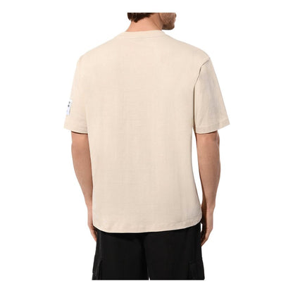 Comme Des Fuckdown Beige Cotton T-Shirt