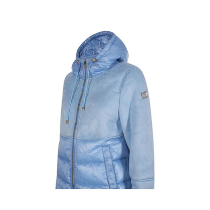 Yes Zee Light Blue Nylon Women Jacket