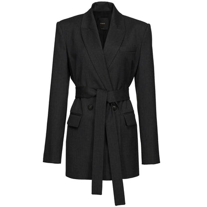 PINKO Black Polyester Suits & Blazer