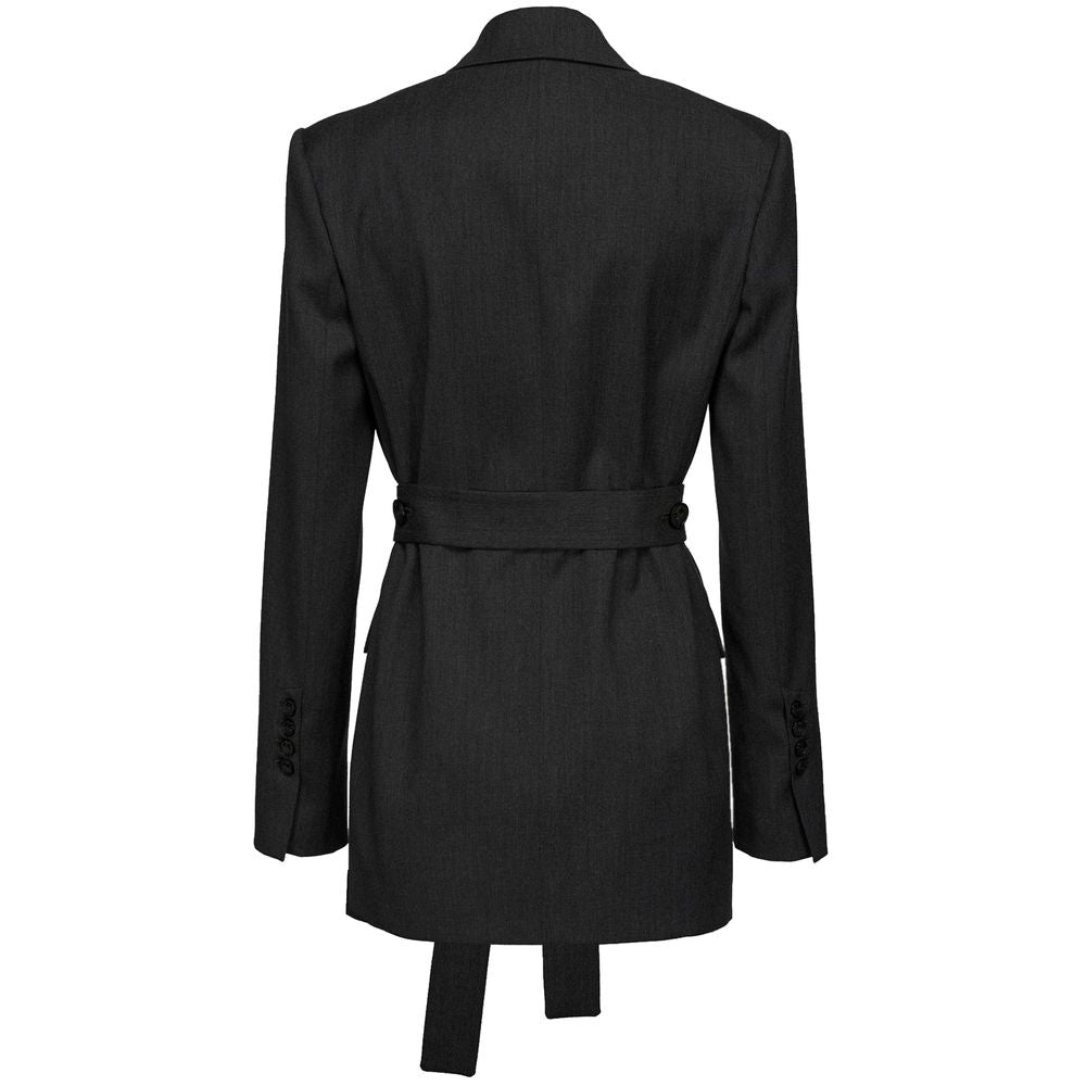 PINKO Black Polyester Suits & Blazer