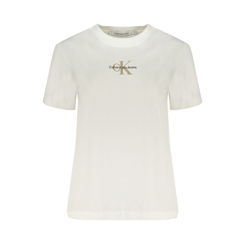 Calvin Klein White Cotton Tops & T-Shirt