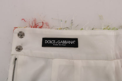 Dolce & Gabbana 꽃 무늬 연필 직선 스커트