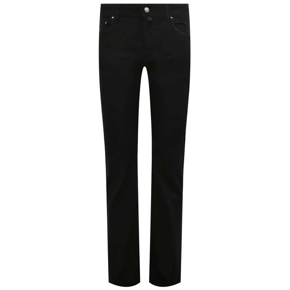 Jacob Cohen Black Cotton Jeans & Pant