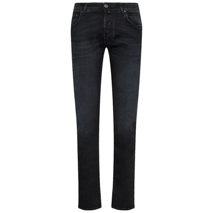 Jacob Cohen Black Cotton Jeans & Pant