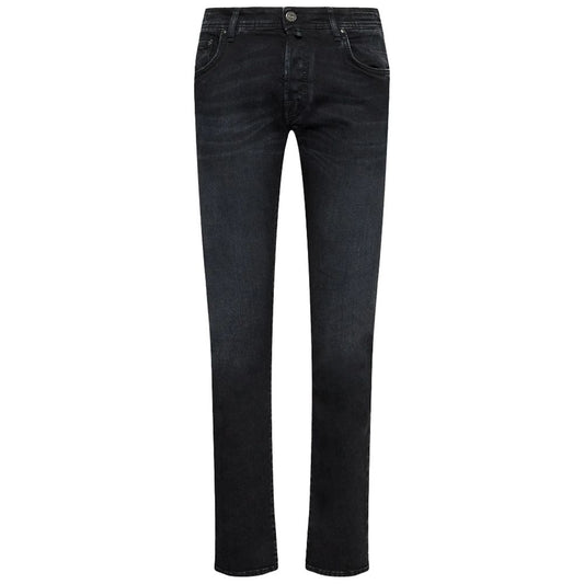 Jacob Cohen Black Cotton Jeans & Pant