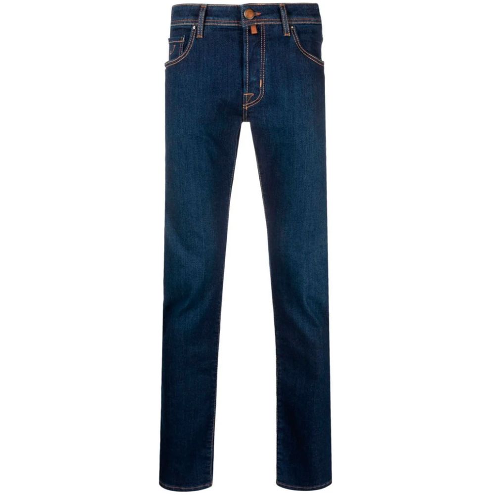 Jacob Cohen Blue Cotton Men Jeans