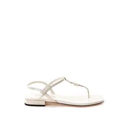 Miu Miu Beige Vernice Sandal