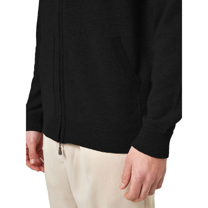 Alpha Studio Black Wool Sweater