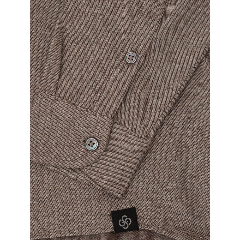 Gran Sasso Beige Cotton Shirt