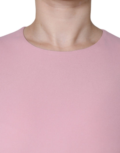 Dolce & Gabbana Pink A-line Viscose 3/4 Sleeves Dress