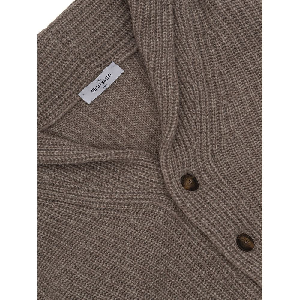 Gran Sasso Gray Wool Cardigan