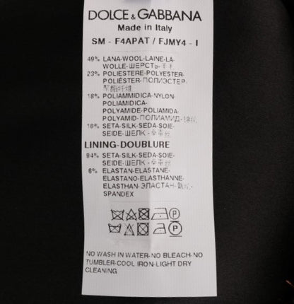 Dolce & Gabbana 골드 블랙 짧은 미니 스커트