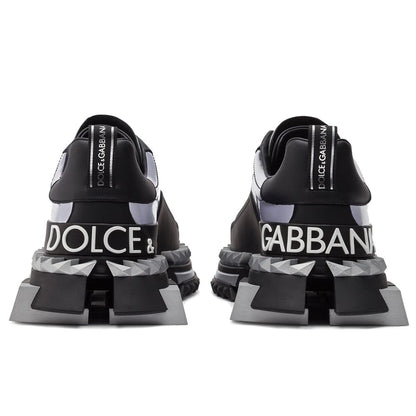 Dolce & Gabbana Black Leather Di Calfskin Sneaker