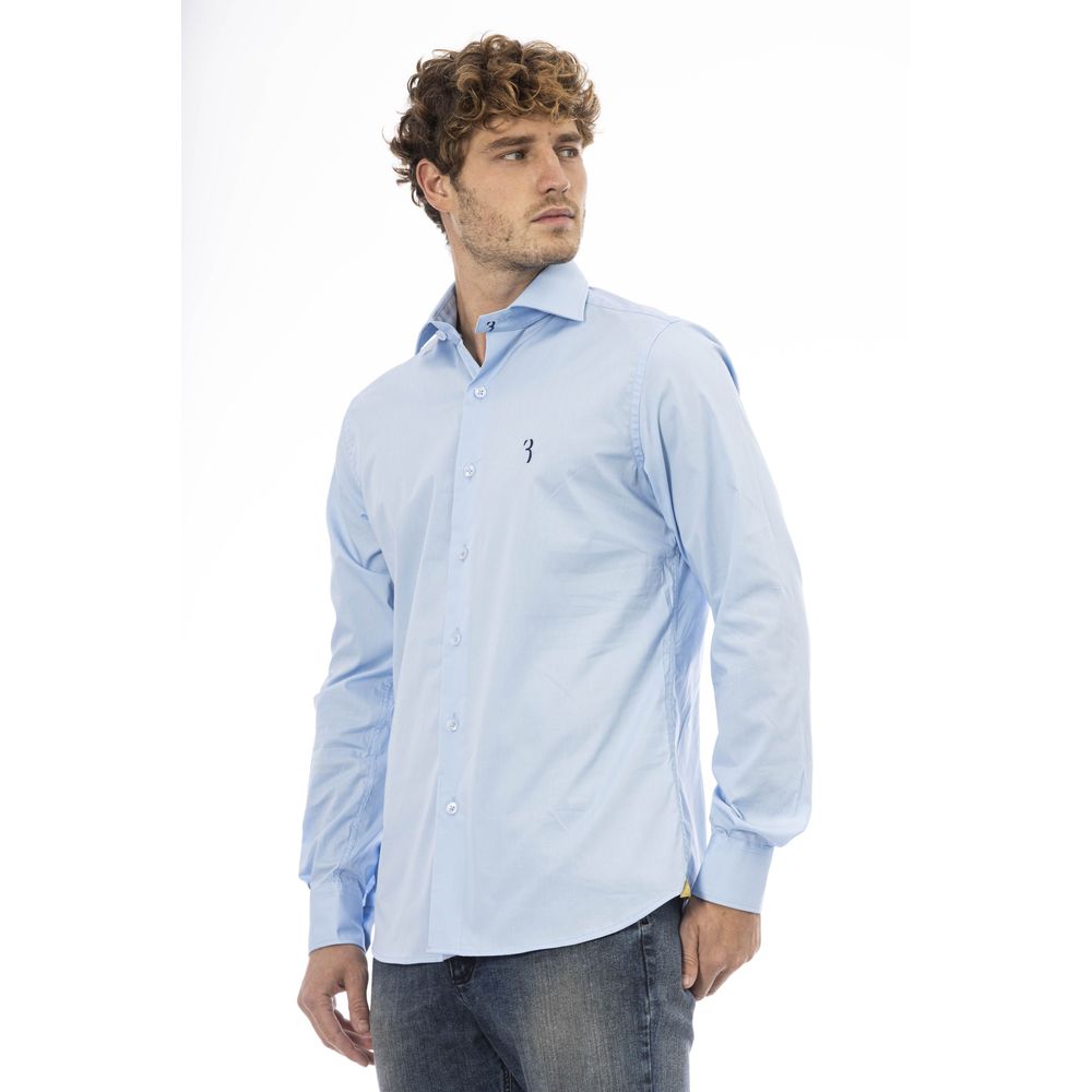 Billionaire Italian Couture Light Blue Cotton Shirt