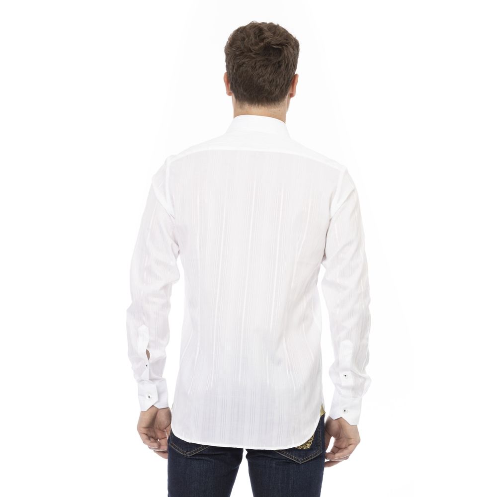 Billionaire Italian Couture White Cotton Shirt