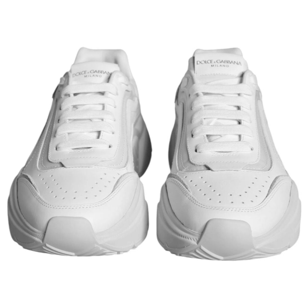 Dolce & Gabbana White Leather Di Calfskin Sneaker