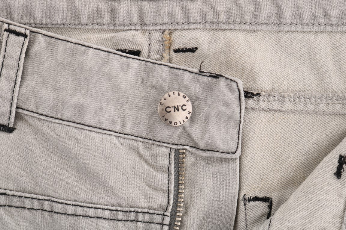 의상 National Grey Wash Cotton Slim Jeans