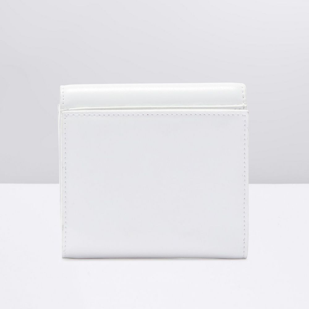 Off-White White Leather Wallet