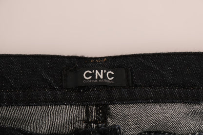 의상 National Blue Cotton Stretch Slim Fit Jeans