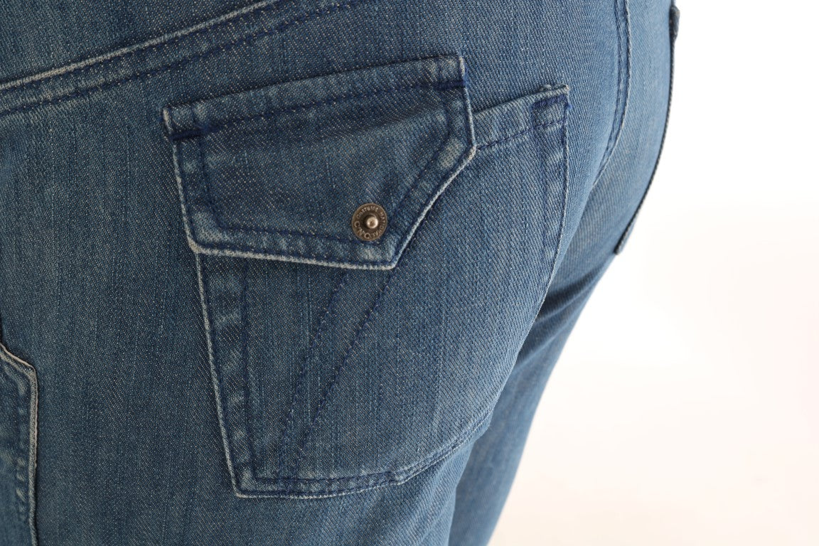 의상 National Blue Wash Cotton Slim Denim 청바지