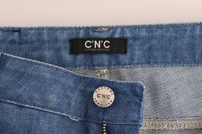 의상 National Blue Wash Cotton Boyffice Fit Jeans