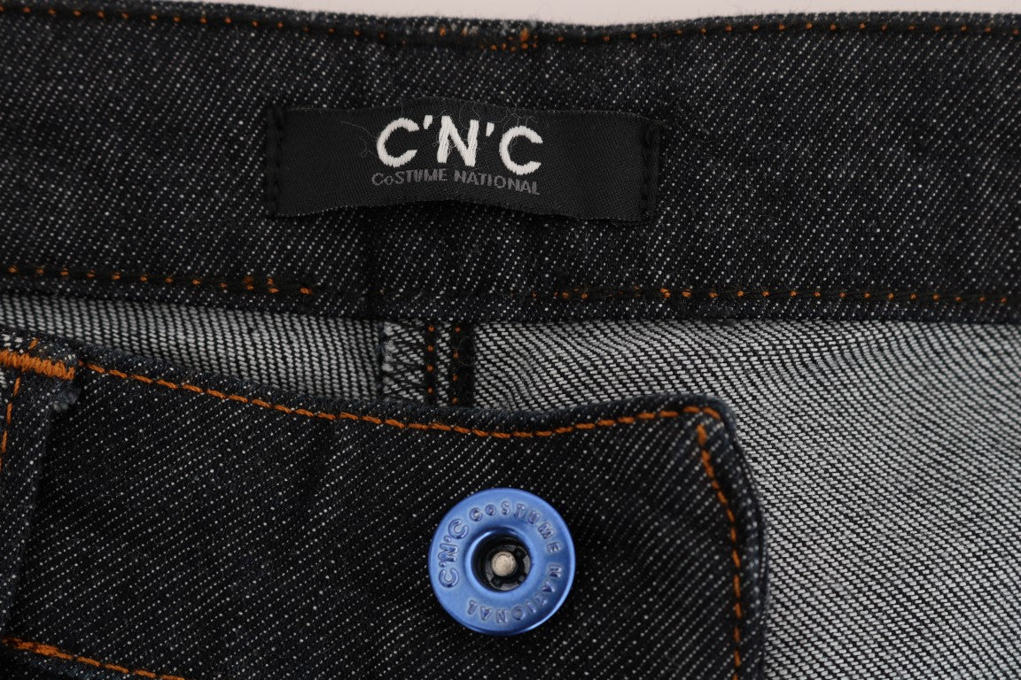 의상 National Blue Cotton Stretch Slim Fit Jeans