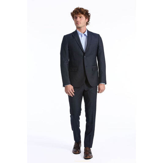 Baldinini Trend Black Wool Men Suit