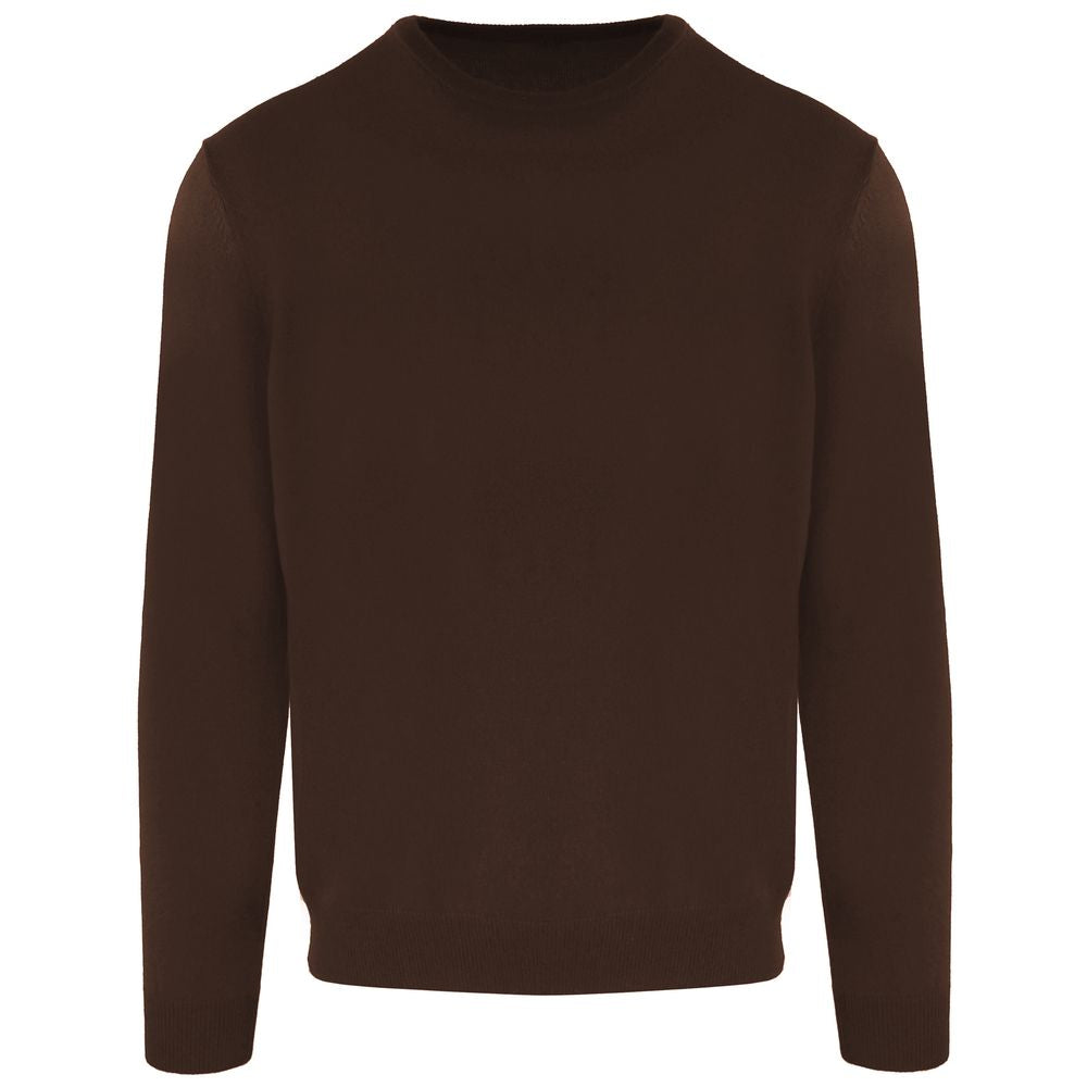 Malo Brown Wool Men's Turtleneck Sweater