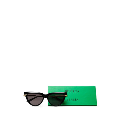 Bottega Veneta Black Acetate Sunglasses