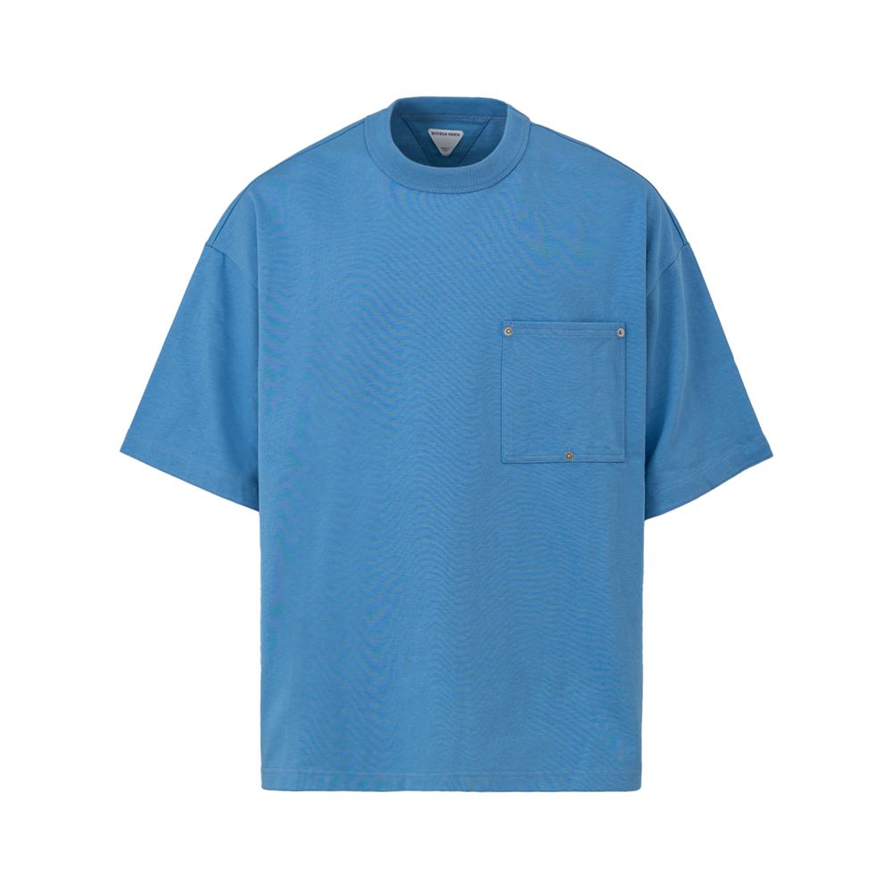 Bottega Veneta Light Blue Cotton T-Shirt