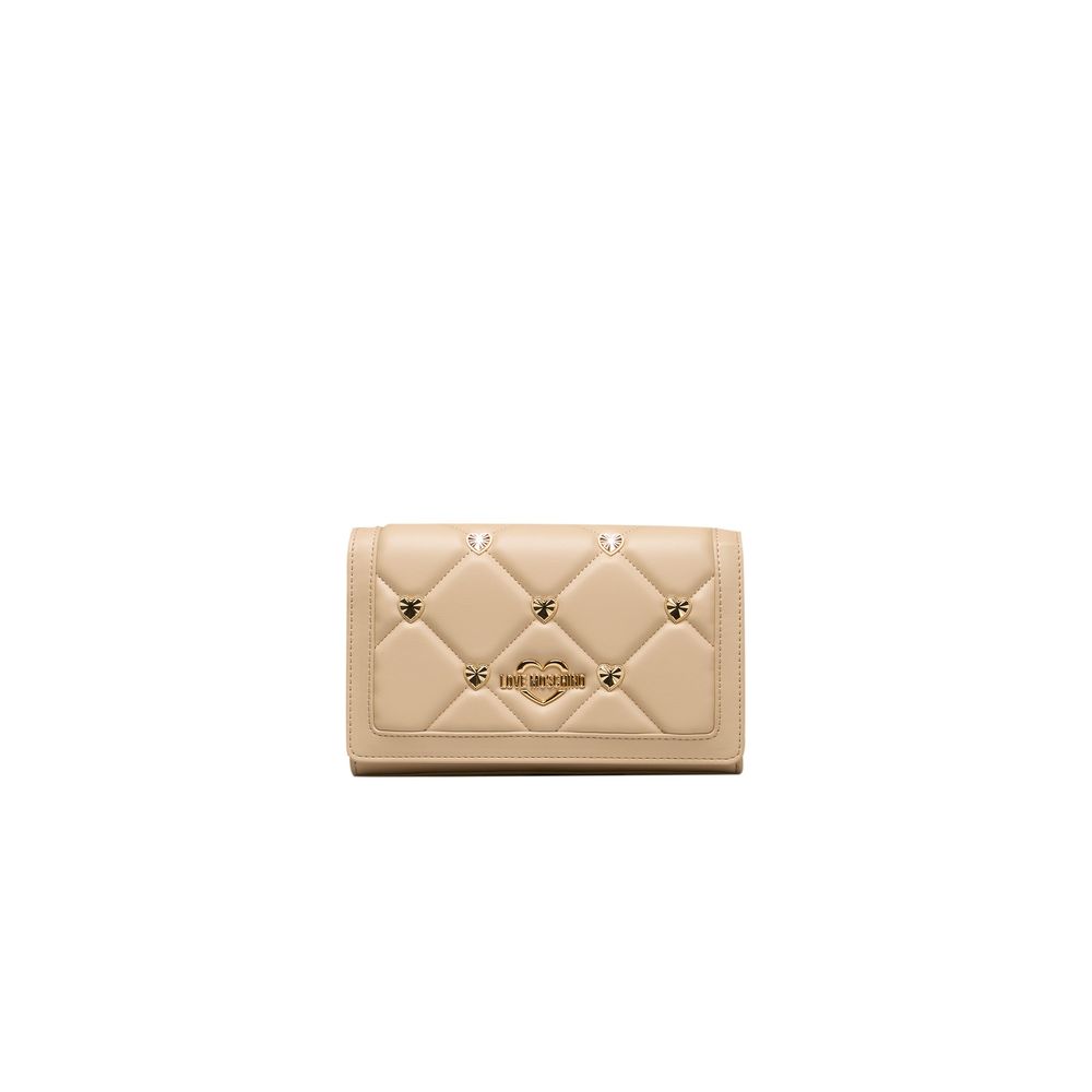 Love Moschino Beige Polyethylene Women Crossbody Bag