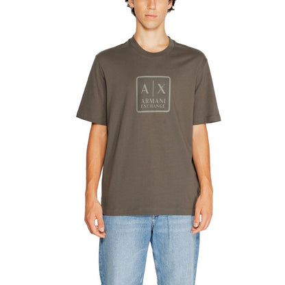 Armani Exchange Green Cotton T-Shirt