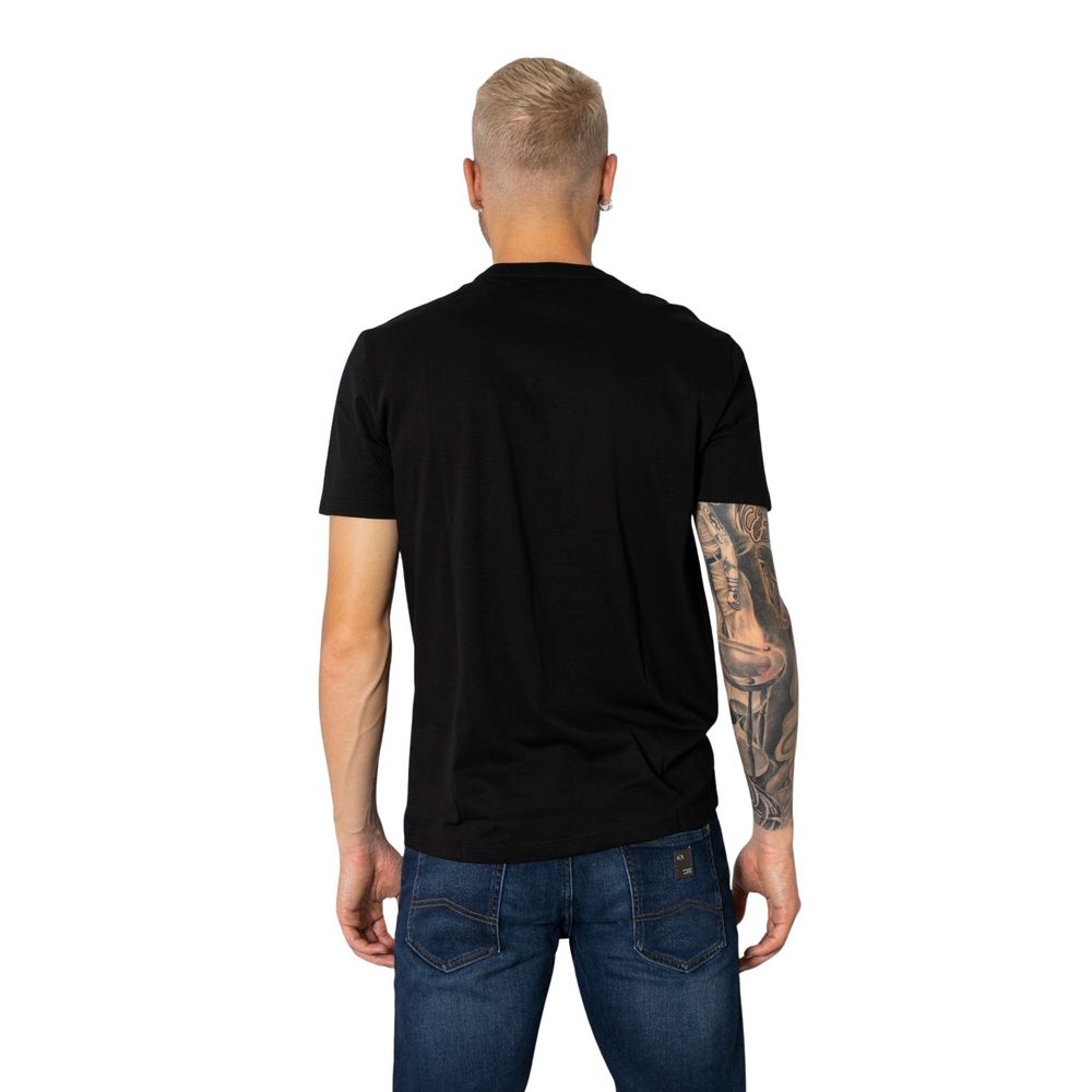 Armani Exchange Black Cotton T-Shirt