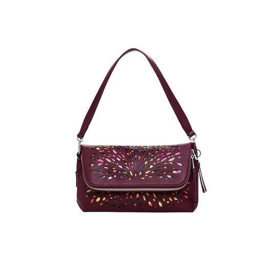 Desigual Bordeaux Polyethylene Handbag