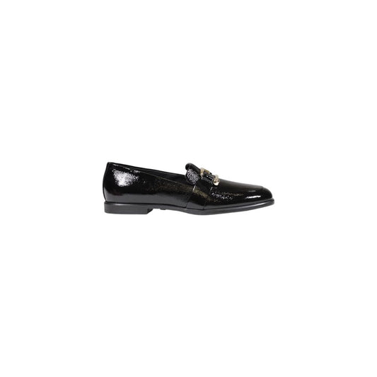 Furla Black Leather Flat Shoe