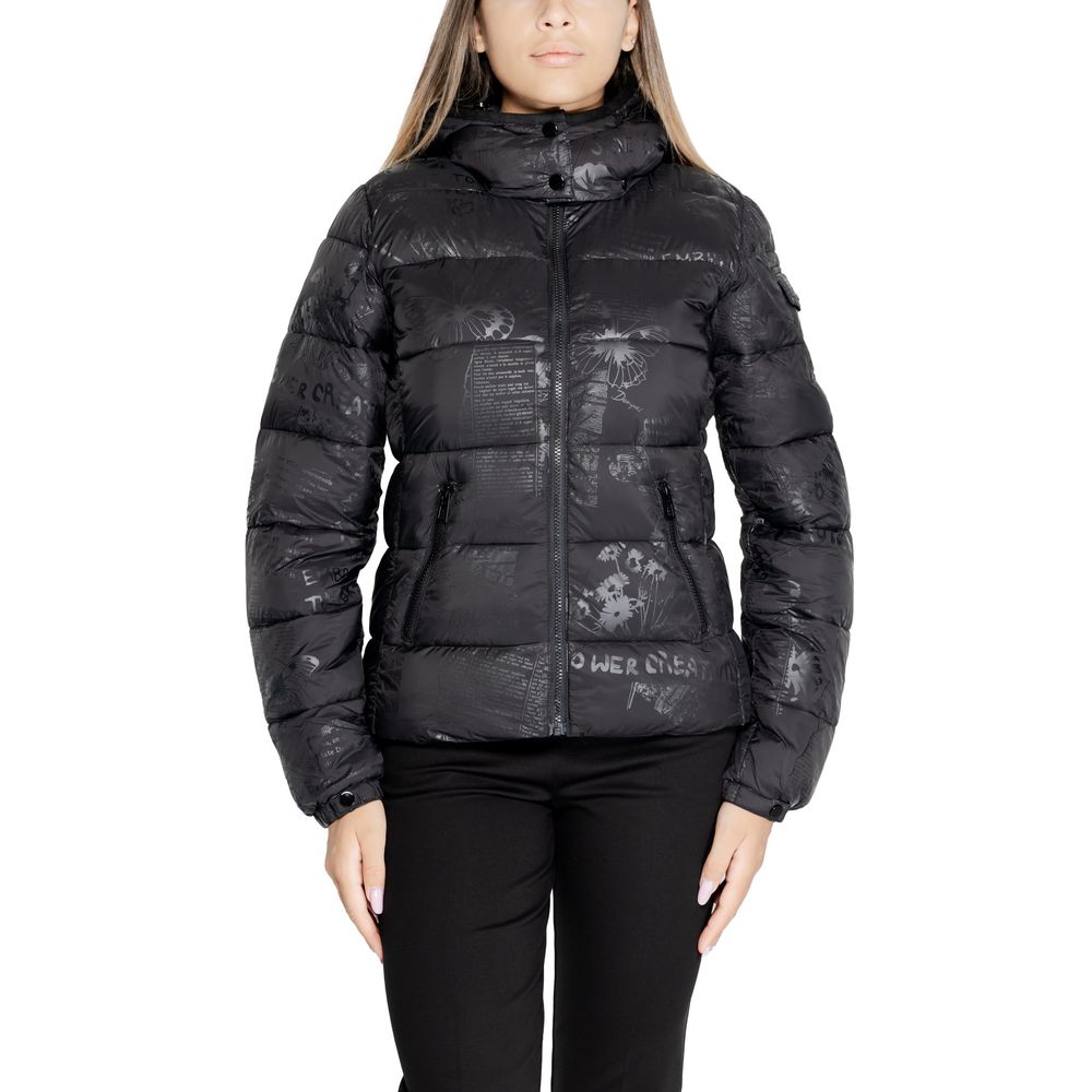 Desigual Black Polyamide Jackets & Coat