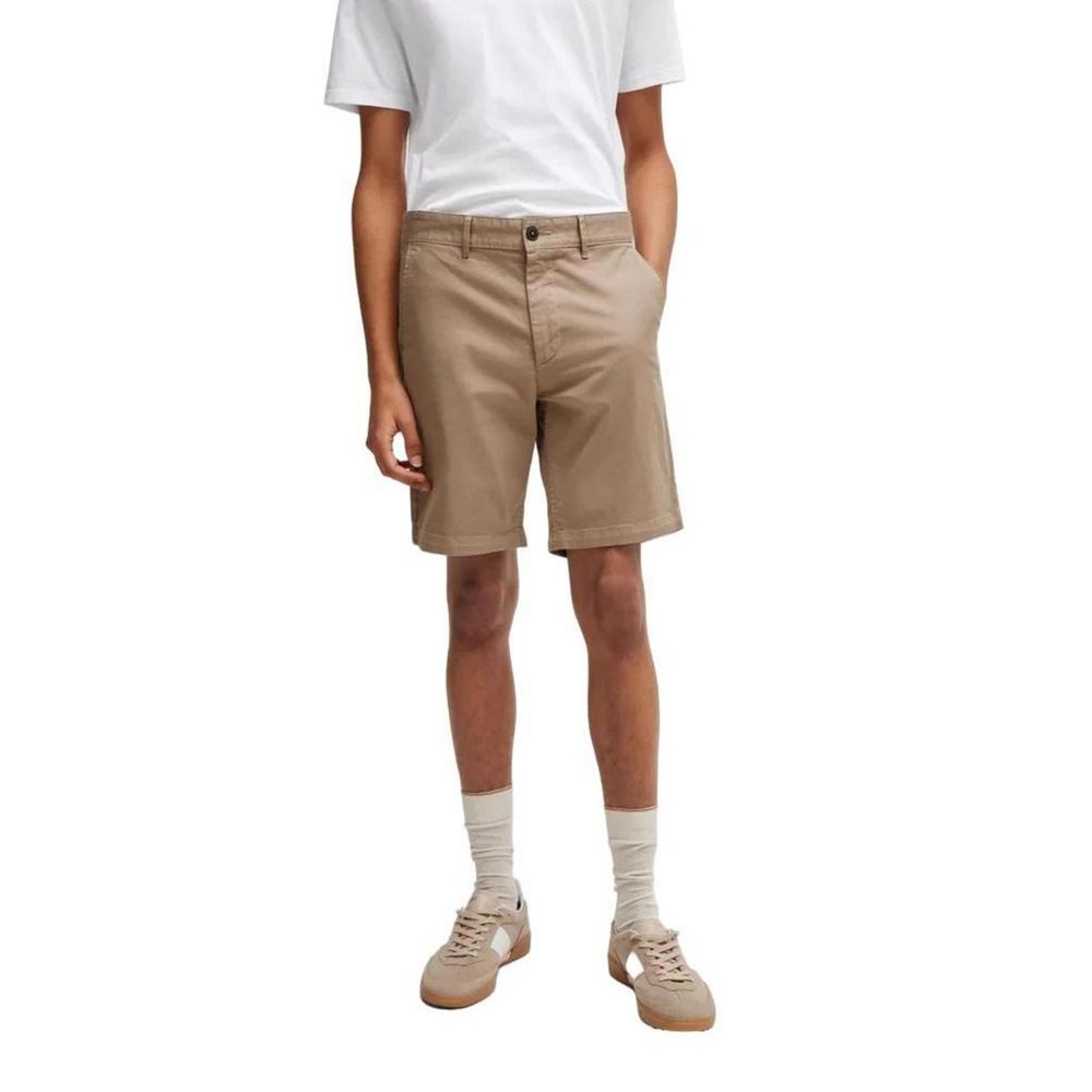 Hugo Boss Beige Cotton Short