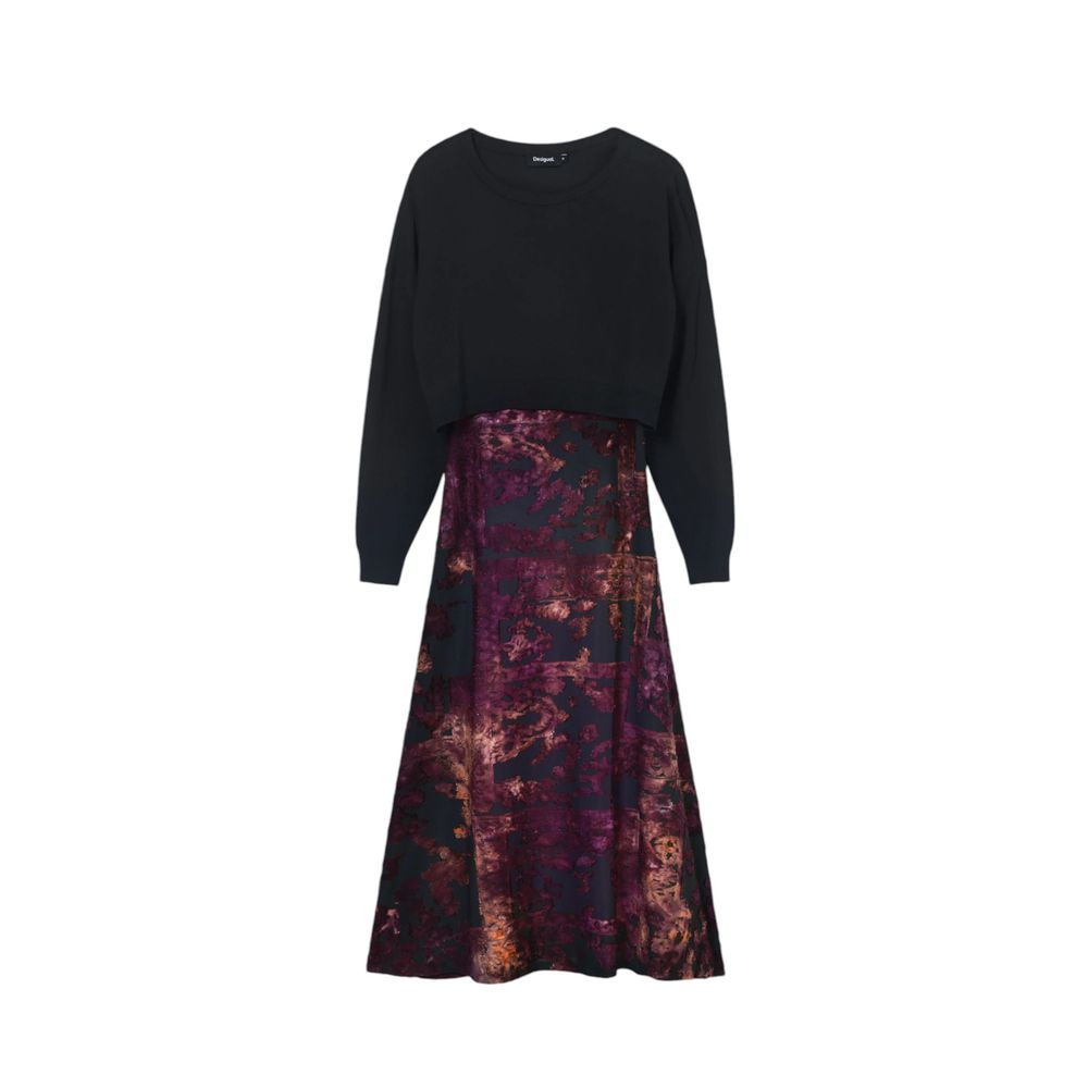 Desigual Black Viscose Dress